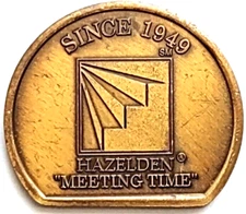 AA Hazelden Recovery Token Meeting Time Serenity Prayer Since 1949 Bronze
