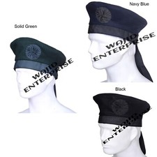 Irish Caubeen Wool HatsCaps Berets Balmorals Military Army Headwear Caps Hats