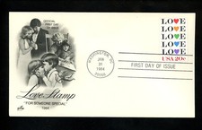 US FDC #2072 Artcraft 1984 Washington DC Love Stamp HC