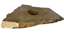 Vintage Natural Stone Flower Display Floral Frog by California Artist, Rustic