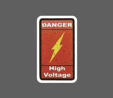 Danger Sticker High Voltage Waterproof Caution Warning Sparky Electric Gift NEW