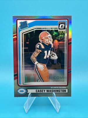 2024 Donruss Optic Preview Silver Holo Rated Rookie SP  CASEY WASHINGTON