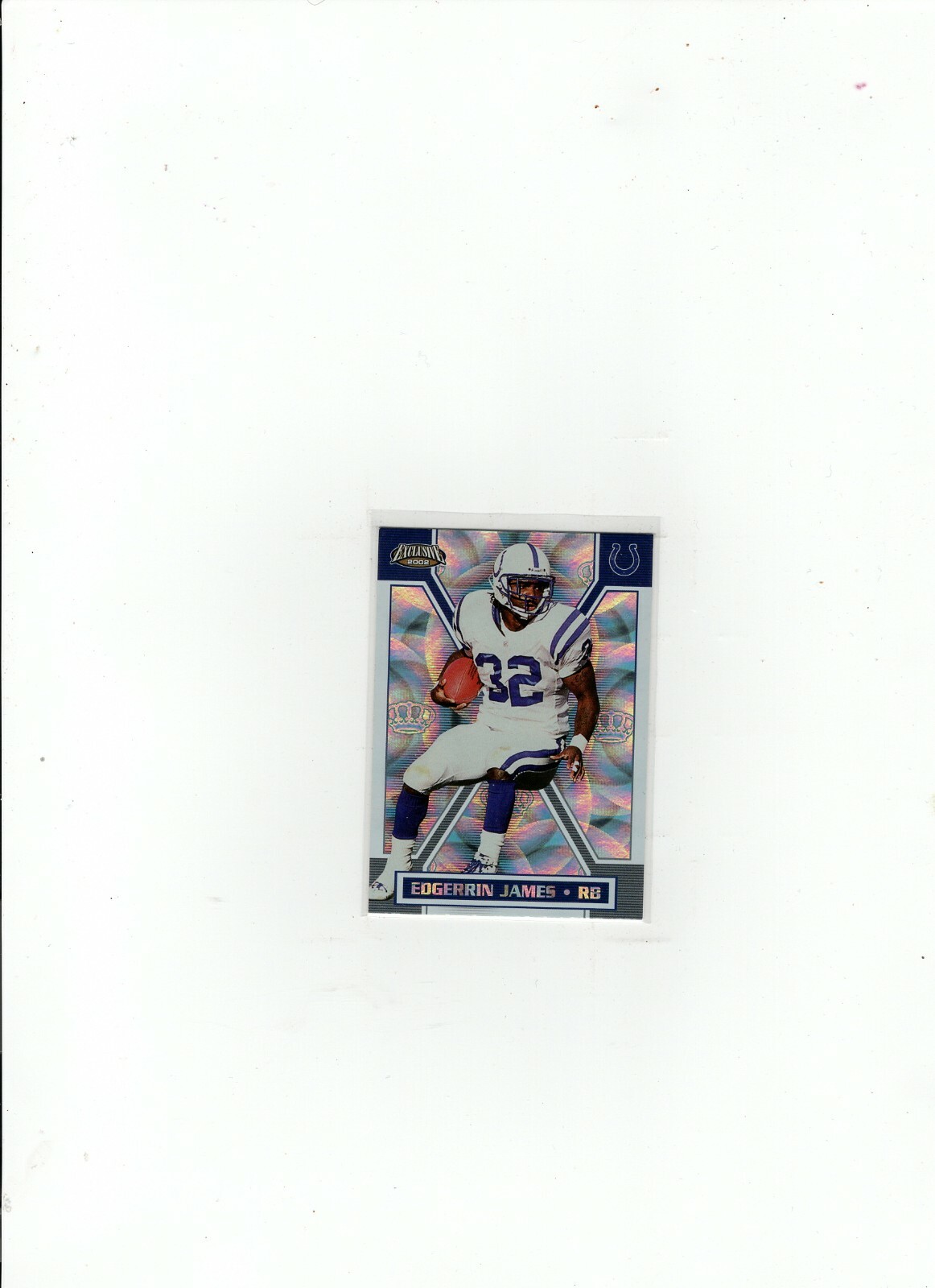 2002 Edgerrin James Pacific Exclusive #75 Free Shipping (B-382)