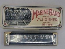 Marine Band M. Honer No 1896 Harmonica Germany Handmade Gesetzl Gesch ZA