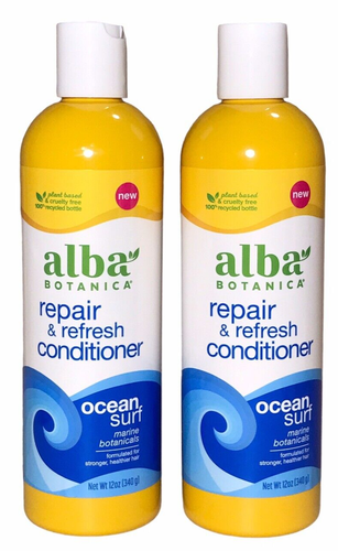 Alba Botanica Repair & Refresh Conditioner Ocean Surf 12 oz 2 New Bottles