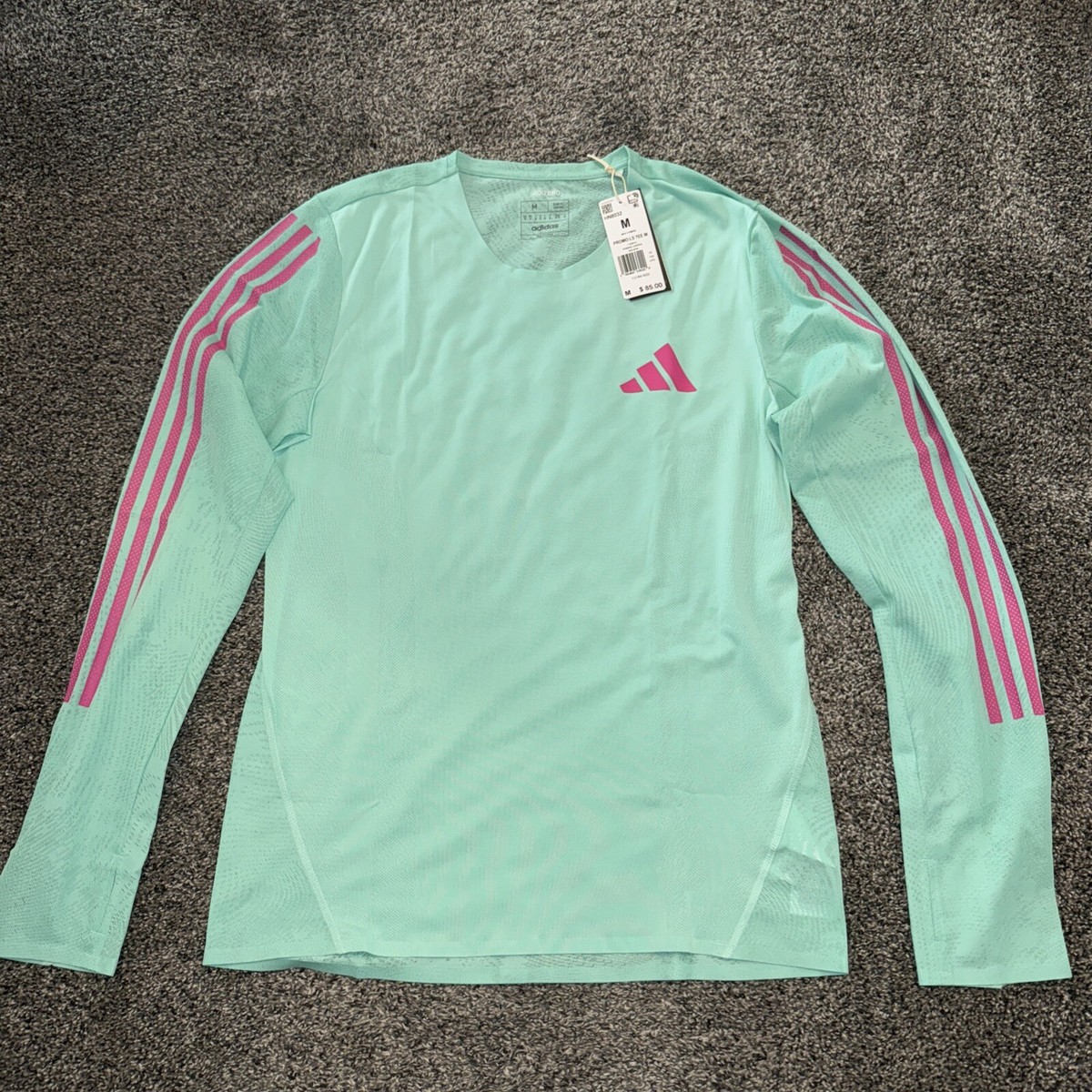 ■adidas ADIZERO Pro Elite Promo シャツ S■ Adidas Pro Elite LS Tee Running Track Shirt Mens Size Medium