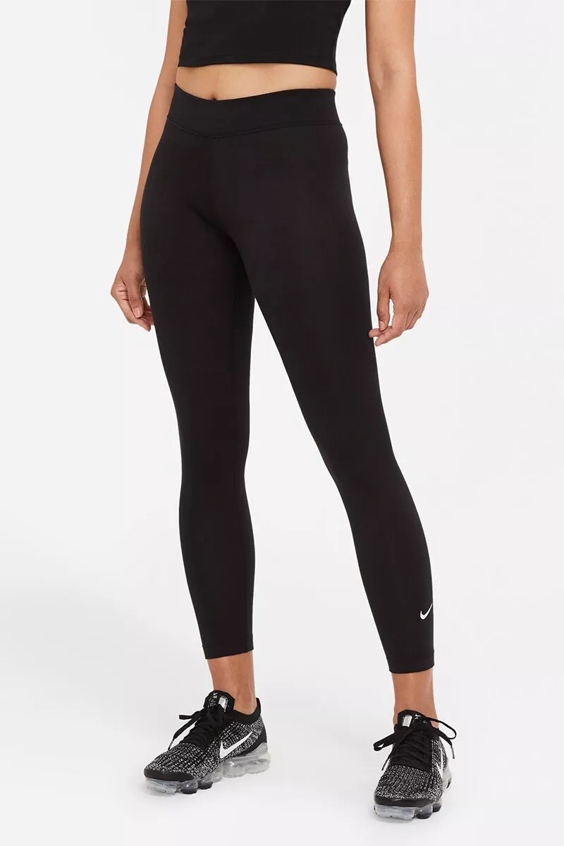 Nike Sportswear Essential Women's 7/8 Mid-Rise Leggings CZ8532-010 - Black  - XXL