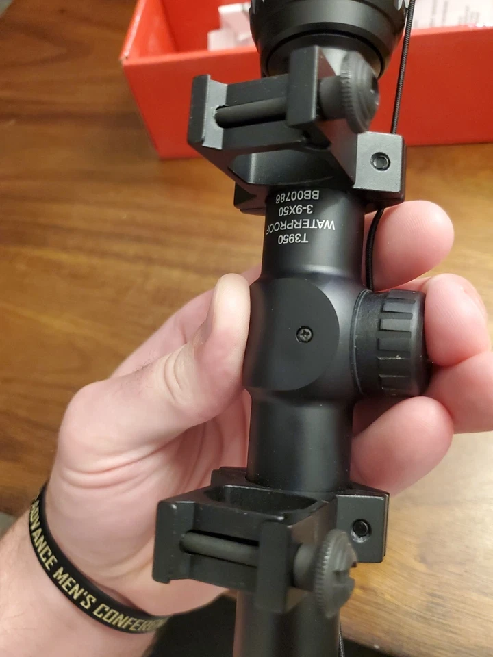 Tasco, mira telescópica, clase mundial, 3-9x50 mm, dúplex 30/30 con anillos, negro, mfg TWC3950 Foto 3 de 4