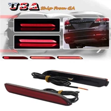 Taillight Style Red 3D Optic LED Bumper Reflector Lights For Lexus ISF RCF,etc