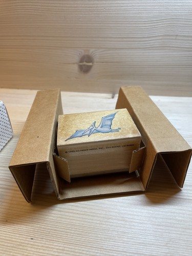 Vtg All Night Media Pierosaur Talking Stamp Rubber Stamp NOS New 6004T Dinosaur - Picture 6 of 12