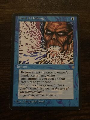 Word of Undoing Ice Age MTG Magic The Gathering D8977*