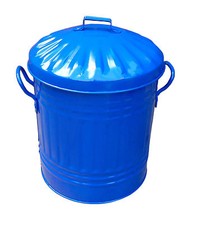 15 Litre Colour Mini Metal Bin Small Dustbin Rubbish Bathroom Toy Storage made i