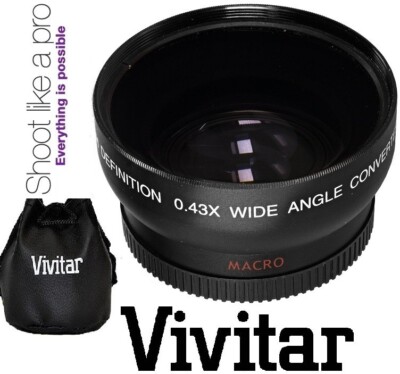 Hi Definition 0.43x Wide Angle With Macro Lens For Sony FDR-AX53