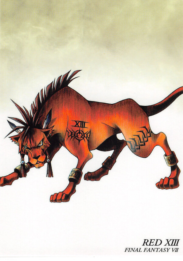 Final Fantasy Art Museum Trading Card #067 Red XIII (Nanaki