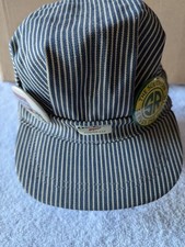Two Vintage Oshkosh Train Hats