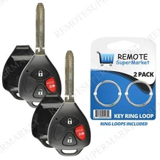 2 Replacement for Toyota 4Runner RAV4 Yaris Remote Car Key Fob Shell Case