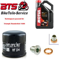 Economy Kit 4L Oil, Filter, Drain Plug Fits Triumph Thunderbird 1600cc 29