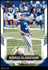 2021 Score #171 Rodrigo Blankenship Colts Georgia 8 - NM/MT