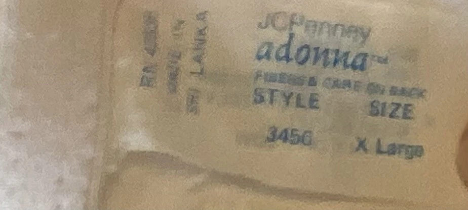 Vintage JC Penny Granny Panties Adonna Style 3450 XL X Large Cotton Spandex - Image 3 of 4