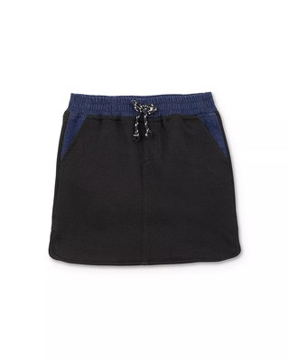 JOES JEANS Girls Markie French Terry Skirt Black Blue Big Kid Size Medium - NWT