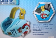 PAW PATROL LIGHT UP HEEL WHEEL SKATES AGES 4 YOUTH