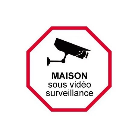 Home Sticker Under Video Surveillance Alarm 2