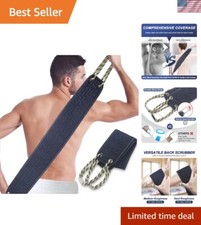 38-Inch Exfoliating Back Scrubber - Double-Sided Spa Experience for Every Shower