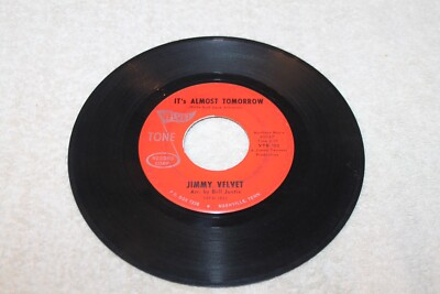 1965 Jimmy Velvet: It's Almost Tomorrow / Blue Eyes (Don't Run Away), 45 Rpm VG
