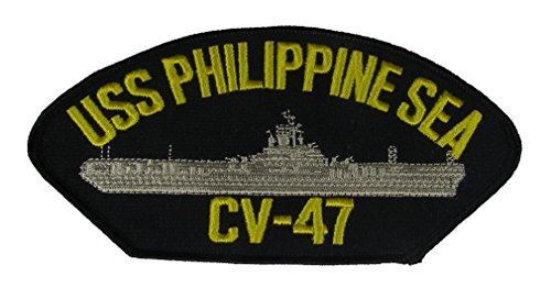 USS PHILIPPINE SEA CV-47 PATCH USN NAVY SHIP ESSEX CLASS FLUGZEUGTRÄGER - Bild 1 von 1