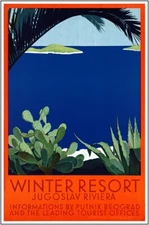 Yugoslavia 1920 Resort Poster Print  Reproduction Giclee Print 11x17
