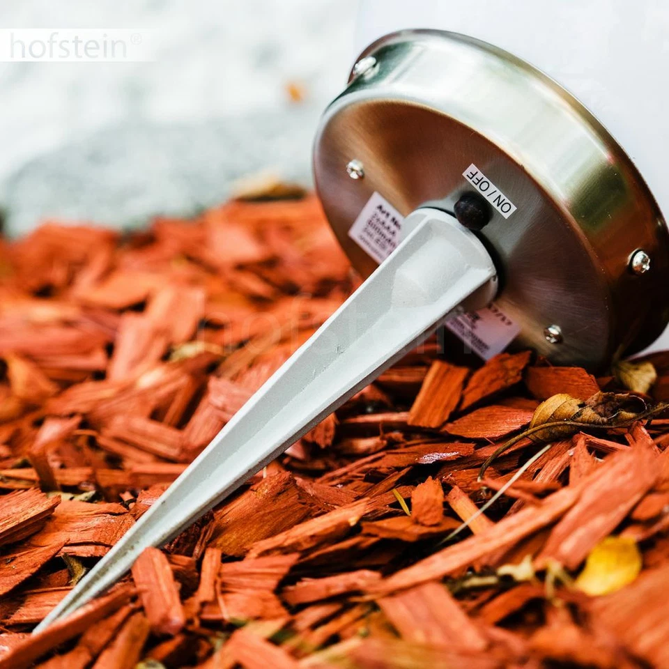 Garten Solar Kugel Lampe 30cm Terrasse Sonne Licht Wegeleuchte Veranda Edelstahl - Bild 4 von 4