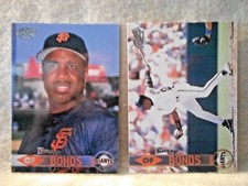 1999 Barry Bonds Pacific BASE & IMAGE VARIATION cards #378..San Francisco Giants