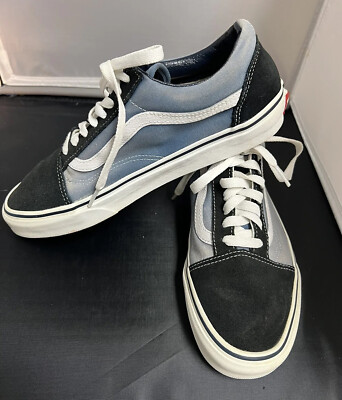 Vans Old Skool Navy White Skater Suede Canvas Sneakers  display picture 3