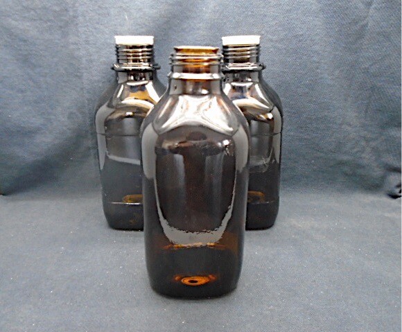 Lab 1000mL Amber Glass Square Heavy Weight Milk Bottle No 45mm Screw Cap  3/Pk B | eBay