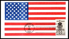 1984 Jim Thorpe FDC Patriotic Flag Unknown Cachets