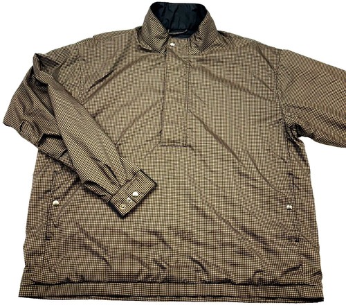 Pull Homme FootJoy DryJoys 1/4 Zippé – L Marron – Veste Coupe-vent De Pluie Golf