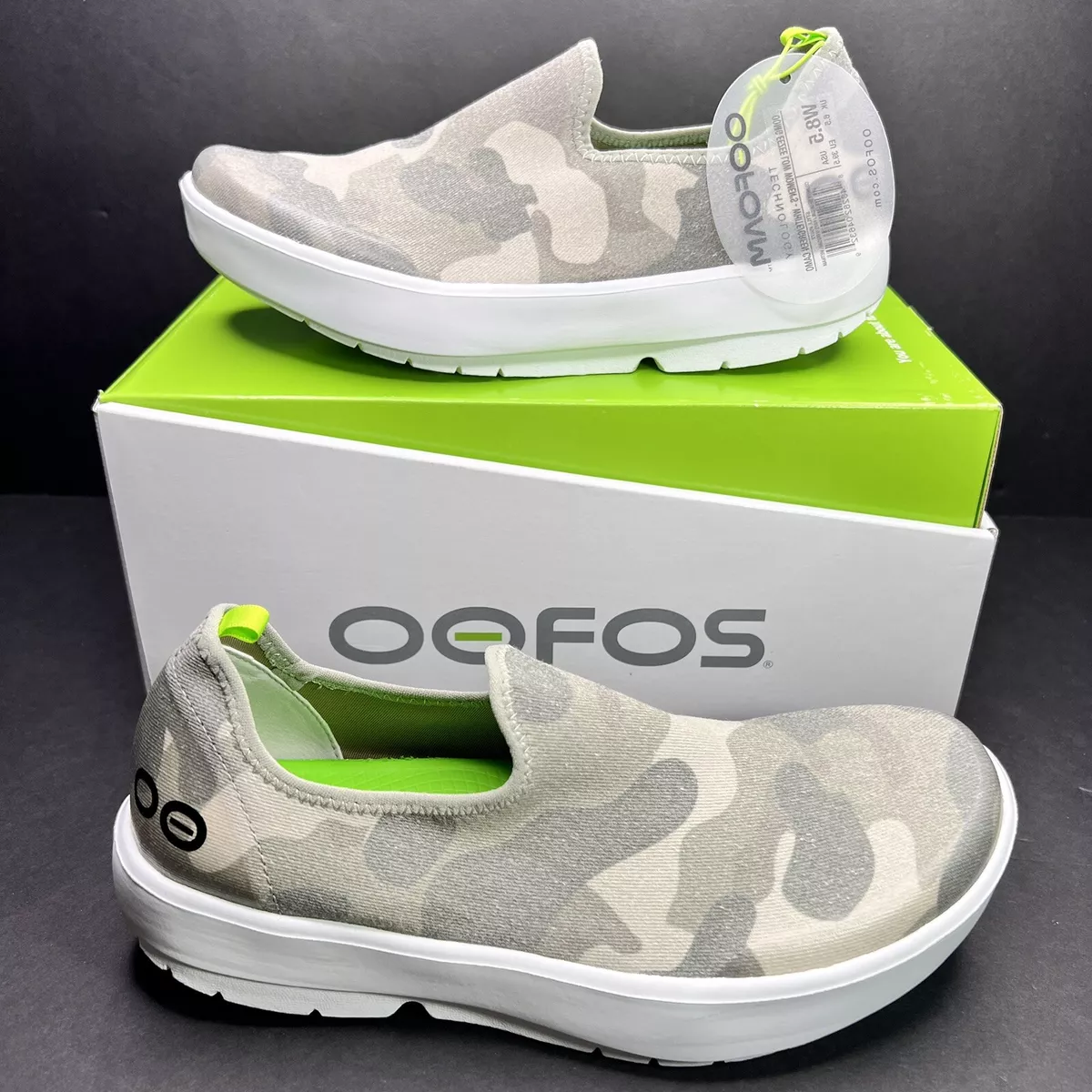 OOFOS Clog, Green Camo (W6)