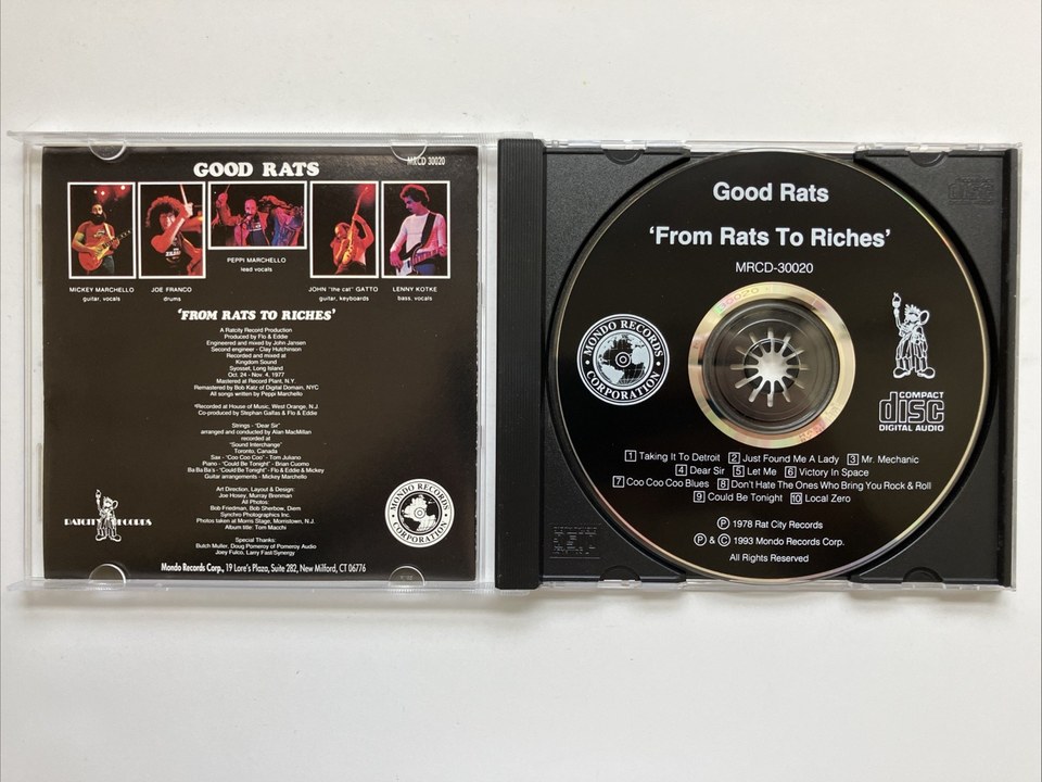 GOOD RATS - From Rats To Riches - CD - Great Condition | eBay