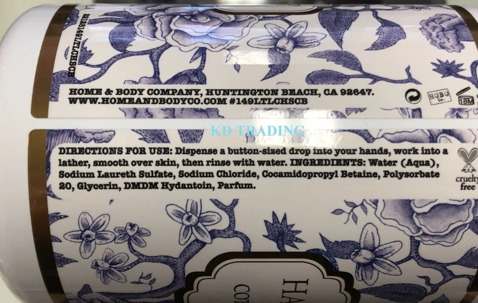 (Pack de 2) COLECCIÓN LA TASSE LONDON ~ JABÓN DE MANOS FLOR DE ALGODÓN ~ Hecho en EE. UU.  Foto 3 de 3