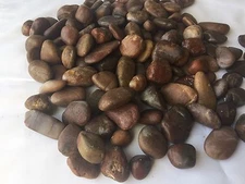 50Lb Decorative Polished Pebbles/River Rocks/Aquarium Gravel (Large, Red 50 Lb)