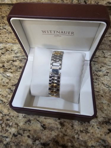 Herrenuhr Wittnauer Schweizer zweifarbig - Edelstahl & Gold klassisches Styling - Bild 4 von 15