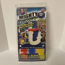 As Seen On TV - Mighty Fix It Tape, 3 Rolls 10 Feet Each, Flexible Silicone Wrap