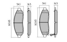GP MAX FRONT DISC BRAKE PADS FOR NISSAN PATHFINDER 2.5TD, 4.0 V6 5/2005 ONWARDS