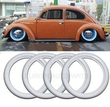 ATLAS 15'' INCH WHITE WALLS FAKEWALLS TIRE INSERT TRIM SET X4 SIDEWALL #6