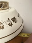Vintage Mid Century Tole Metal Desk Table Lamp White With Gold Grapevine Leafs — photo 6