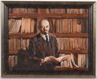 Mikhail Andreichuk (b.1927), ''Lenin'', 1960s, Oil
