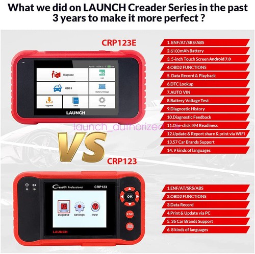 2025 LAUNCH CRP123E PRO OBD2 Scanner Engine ABS SRS Car Diagnostic Tool Code - Picture 2 of 19