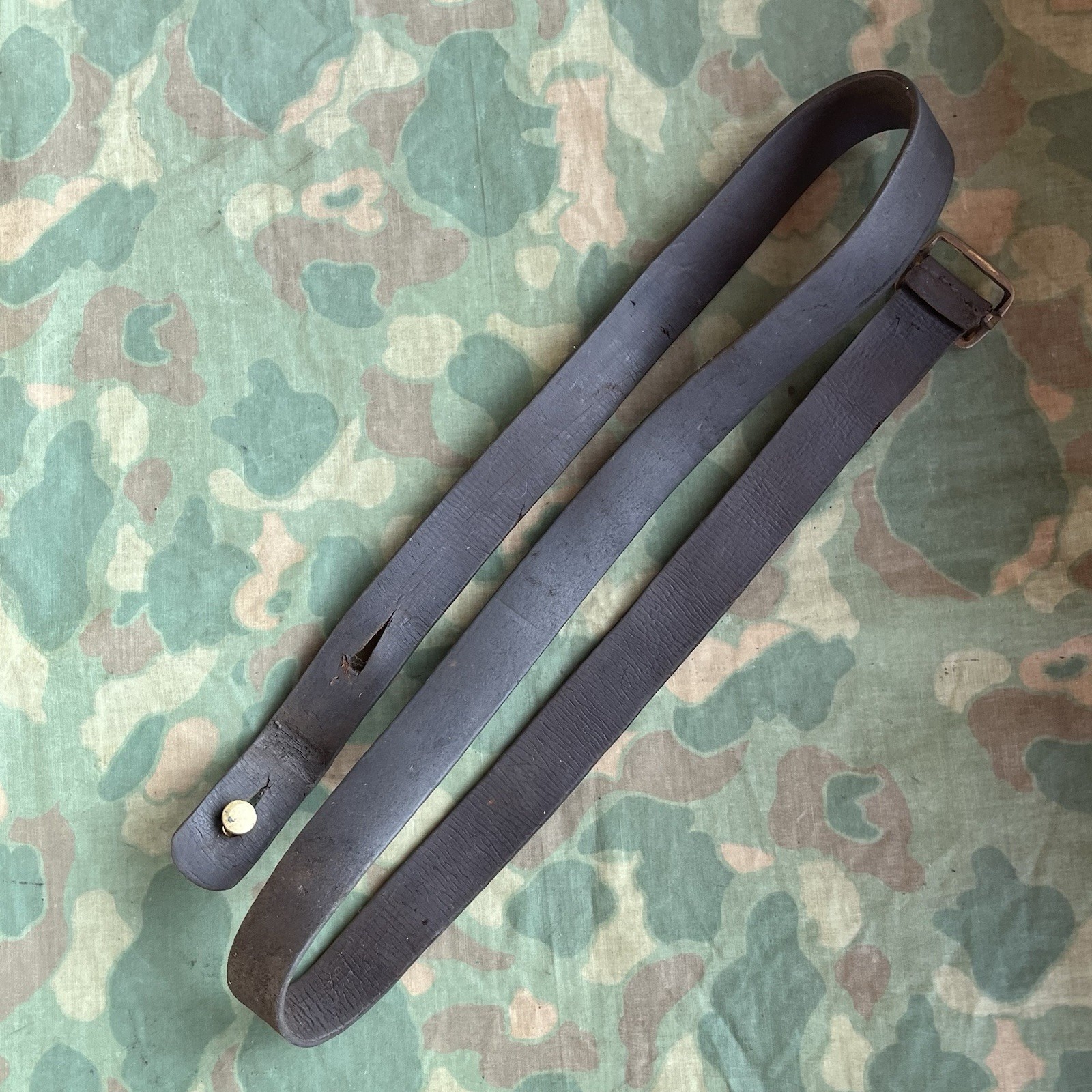 Portuguese Mauser Leather Rifle Sling And Brass Hardware 1904 1904/39 1933 #26