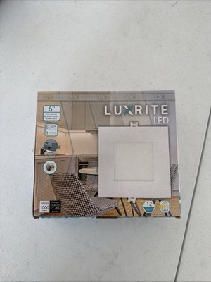 LED Recessed Light Luxrite 6 Inch Square Ultra Thin LED J Box
