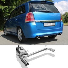 FOX Sportenschalldämpfer DUPLEX je 1x90 uneingerollt für Opel Zafira B OPC 2.0l